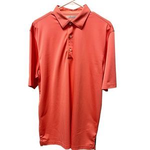 Greg Norman, play dry, polo shirt , orange , size large